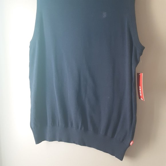 Izod Men's Navy Blue 100% Cotton Vest New! Size XL Tall - Picture 5 of 16